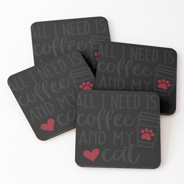 Item preview, All-I-Need-Is-Coffee-And-My-Cat-Active-T-Shirt- designed and sold by trimanhley.