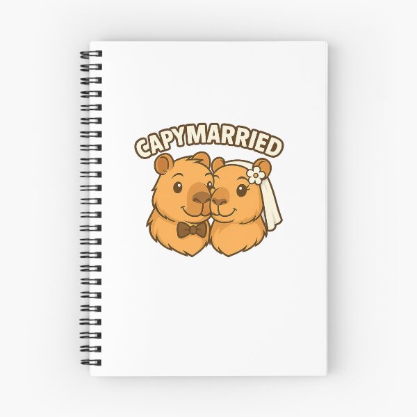 Item preview, CapyMarried – Wedding Capybara Cartoon Illustration designed and sold by CapyToon.