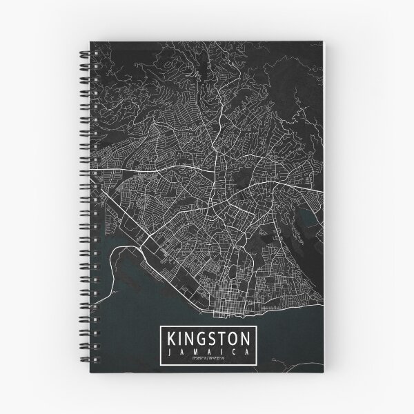 Item preview, Kingston City Map of Jamaica - Dark designed and sold by deMAP.