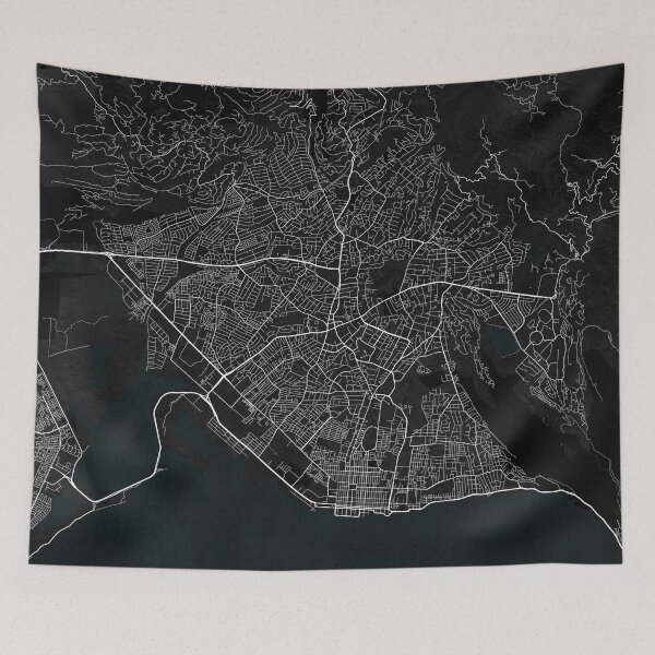 Item preview, Kingston City Map of Jamaica - Dark designed and sold by deMAP.