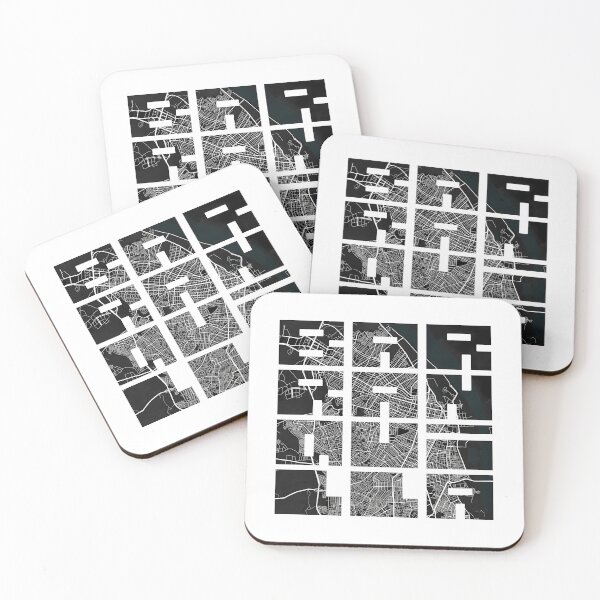 Item preview, Barranquilla City Map Of Colombia - Dark designed and sold by willardgarret.
