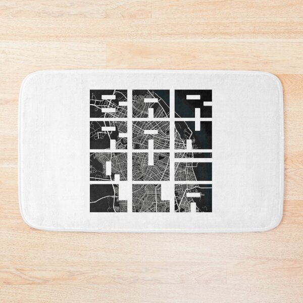 Item preview, Barranquilla City Map Of Colombia - Dark designed and sold by willardgarret.