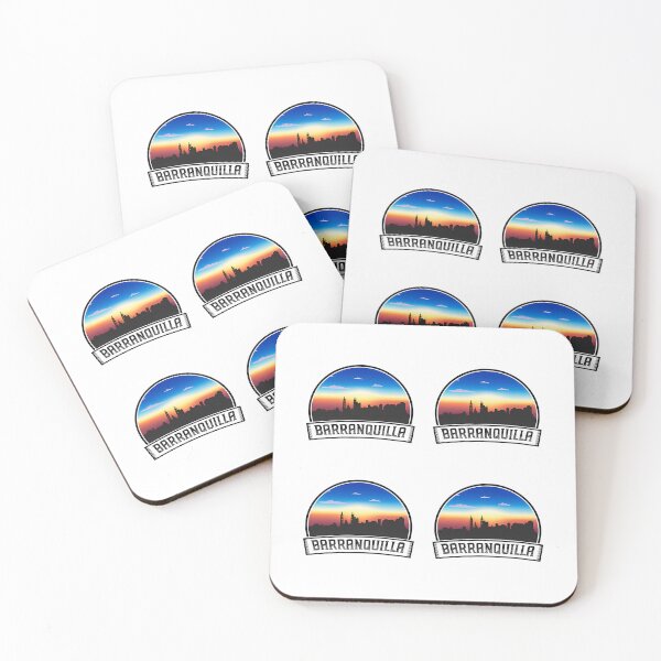 Item preview,  Barranquilla Colombia Skyline Vintage Sunset Travel Souvenir designed and sold by willardgarret.