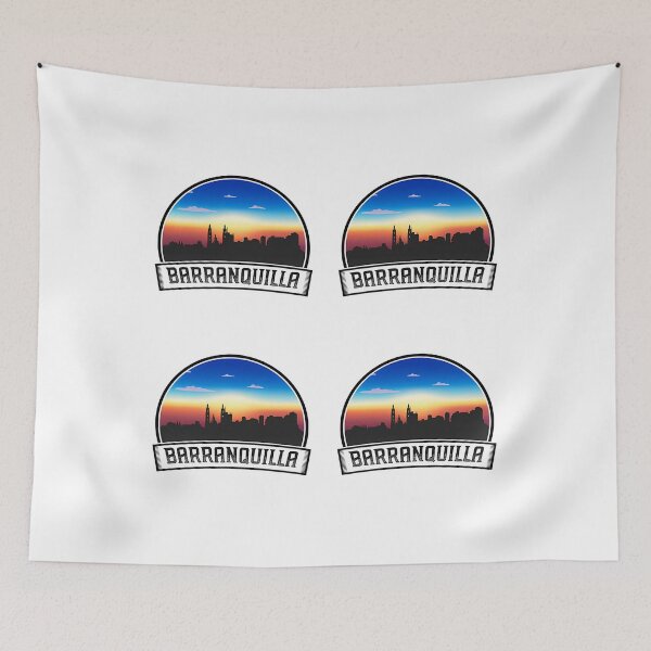 Item preview,  Barranquilla Colombia Skyline Vintage Sunset Travel Souvenir designed and sold by willardgarret.