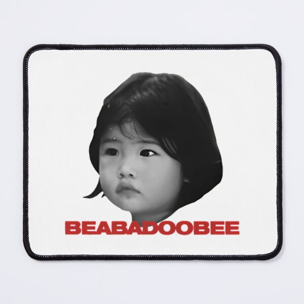 Item preview, Baby Beabadoobee Black And White Photo With Red Text designed and sold by ZeynepShiver.