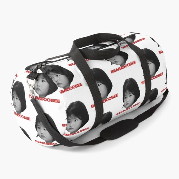 Item preview, Baby Beabadoobee Black And White Photo With Red Text designed and sold by ZeynepShiver.