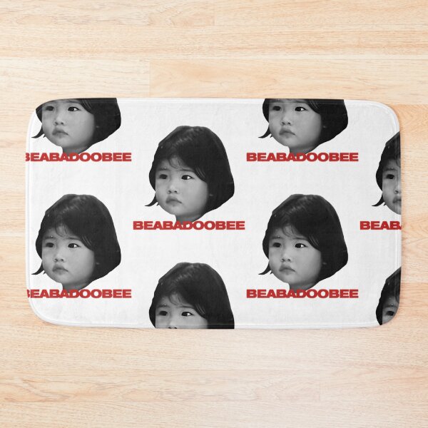 Item preview, Baby Beabadoobee Black And White Photo With Red Text designed and sold by ZeynepShiver.