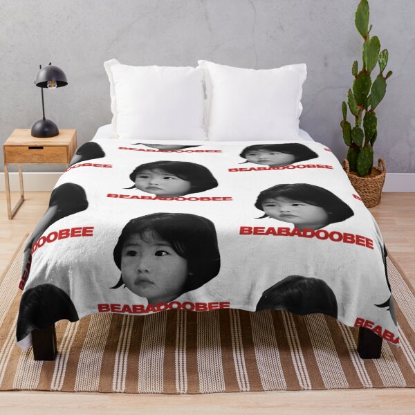 Item preview, Baby Beabadoobee Black And White Photo With Red Text designed and sold by ZeynepShiver.