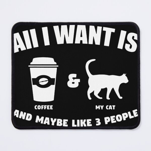Item preview, All-I-Want-Is-Coffee-And-My-Cat-And-Maybe-Like-3-People-Active-T-Shirt designed and sold by minhminh15.