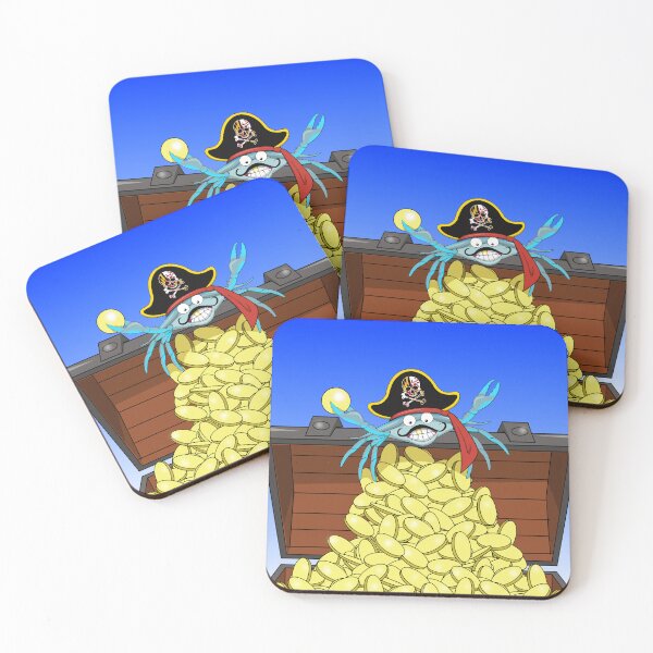Item preview, Maryland Pirate Crab Treasure Chest designed and sold by wickedcartoons.