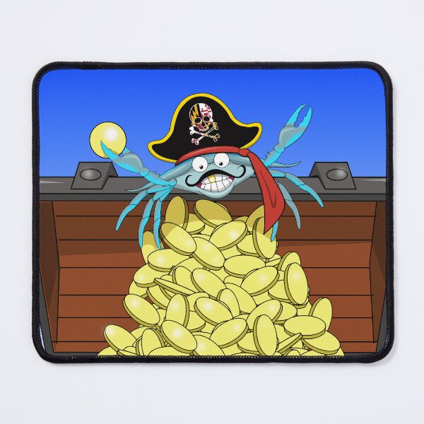 Item preview, Maryland Pirate Crab Treasure Chest designed and sold by wickedcartoons.