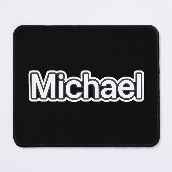 Item preview, Michael Name Design – Simple Black & White Bold Typography for Stickers, Apparel & Gifts designed and sold by DailyVibesCo.