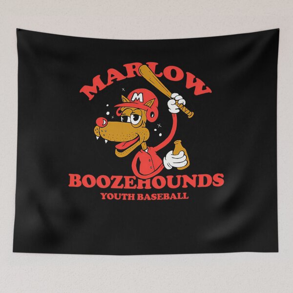 Item preview, Marlow Boozehounds Youth Baseball Logo Meme designed and sold by Sanidaarts.
