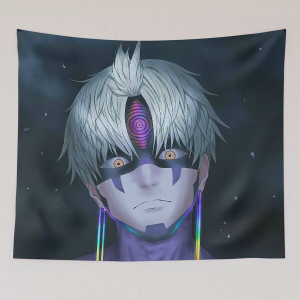 Item preview, Evil Eyes Jiji Dandadan Piercing Masked Stare Portrait designed and sold by RDGNR-8.