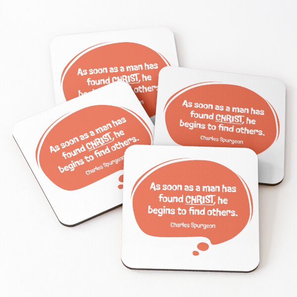 Item preview, As Soon As a Man Has Found Christ – Charles Spurgeon Quote | Inspirational #2 designed and sold by JirehKollezion.