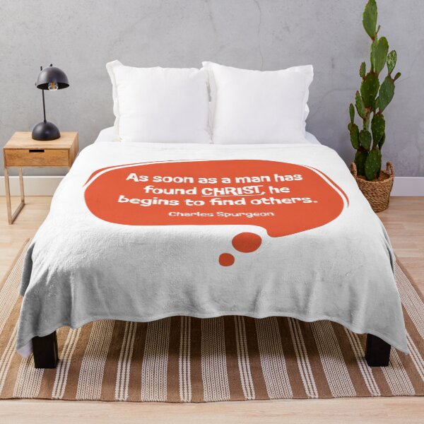 Item preview, As Soon As a Man Has Found Christ – Charles Spurgeon Quote | Inspirational #2 designed and sold by JirehKollezion.