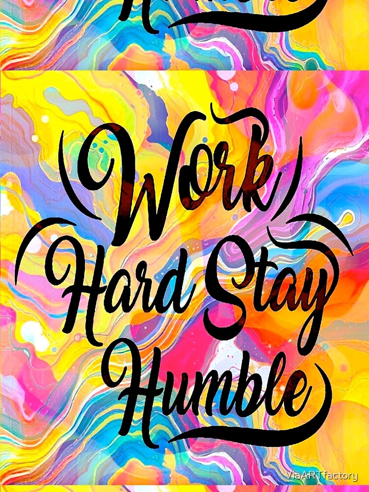 Thumbnail 5 of 5, A-Line Dress, Work Hard Script designed and sold by ViaARTfactory.