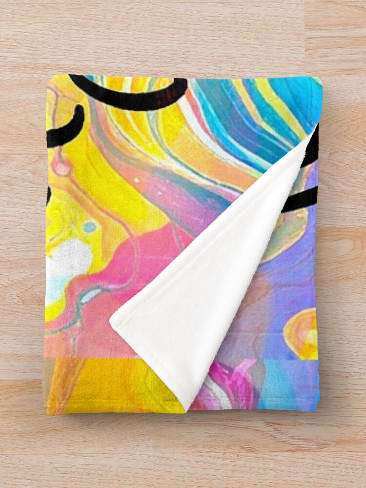 Thumbnail 3 of 6, Throw Blanket, Work Hard Script designed and sold by ViaARTfactory.