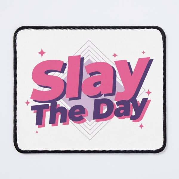Item preview, Slay The Day Pop Art Sticker – Cute Motivational Girl Boss Quote designed and sold by Happyfreedom.