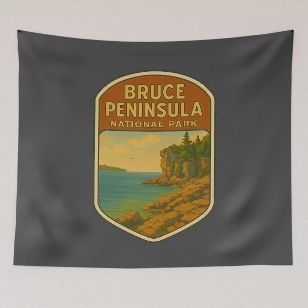 Item preview, Vintage Canadian National Park Prints: Bruce Peninsula designed and sold by PinUpPizzazz.
