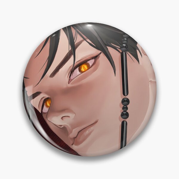 Item preview, Jinu KPop Hunters Demon Boy Gaze Black Nails Orange Eyes Red Aura designed and sold by RDGNR-8.