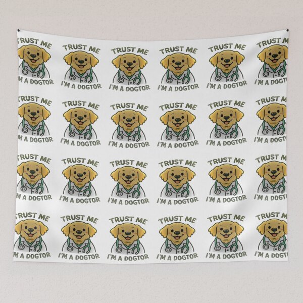 Item preview, Trust Me I'm A Dogtor | Funny Veterinarian Pun #1 designed and sold by creativerooney.