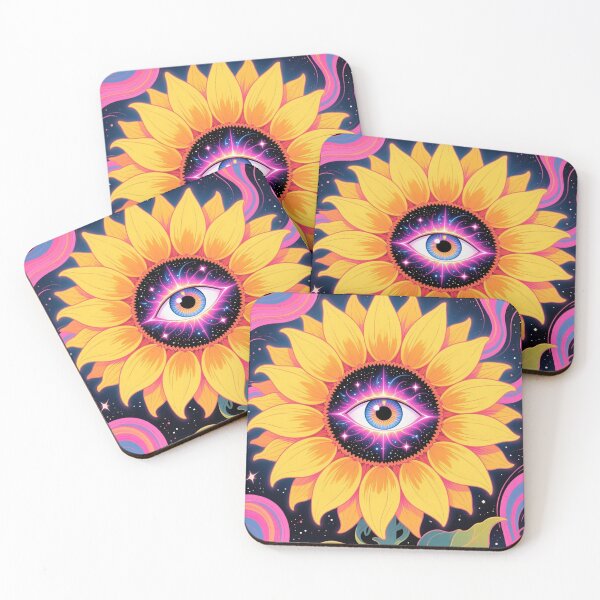 Item preview, Sacred Sunflower Eye designed and sold by wake up make things.