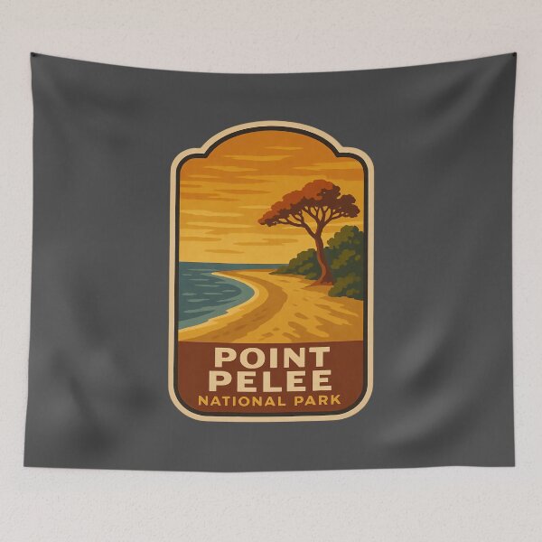 Item preview, Vintage Canadian National Park Prints: Point Pelee designed and sold by PinUpPizzazz.