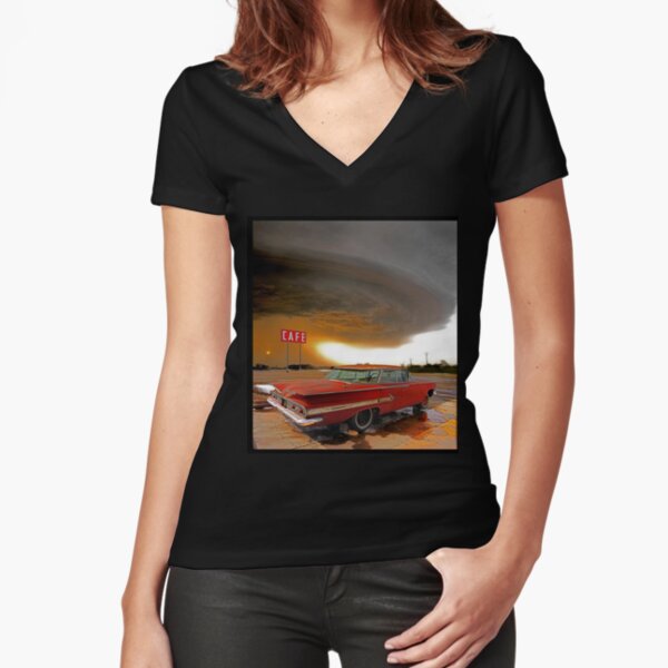 Impala & Impending Doom Fitted V-Neck T-Shirt