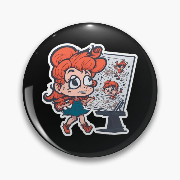 Item preview, Crazy Cartoonist Girl Abnormal Cartoon designed and sold by TimothyAllison8.