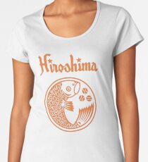 Hiroshima Karpfen Retro Frauen Premium T-Shirts