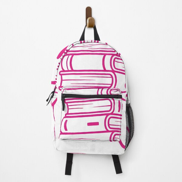 Item preview, Minimal Cute Ghost with Books – Pink Spooky Academic Design designed and sold by DamianRoy88.