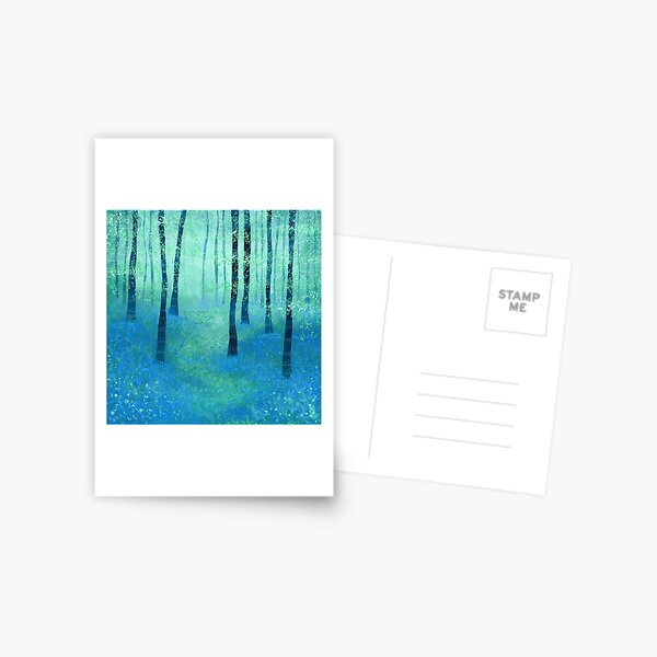Bluebells, Challock Postcard