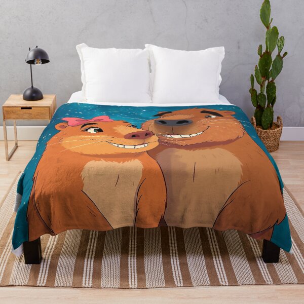 Item preview, Capy Love – Romantic Capybara Couple Under the Stars designed and sold by CapyToon.