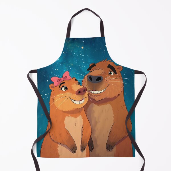 Item preview, Capy Love – Romantic Capybara Couple Under the Stars designed and sold by CapyToon.