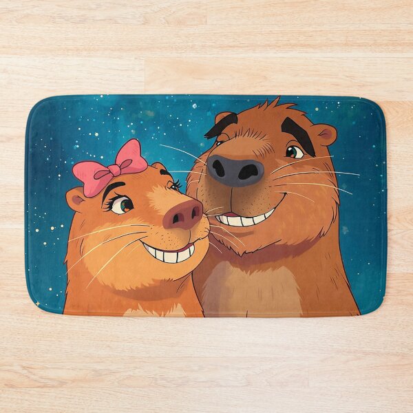 Item preview, Capy Love – Romantic Capybara Couple Under the Stars designed and sold by CapyToon.
