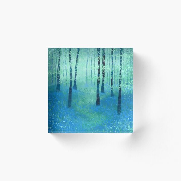 Bluebells, Challock Acrylic Block