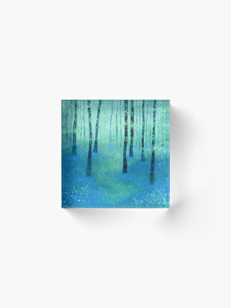 Alternate view of Bluebells, Challock Acrylic Block