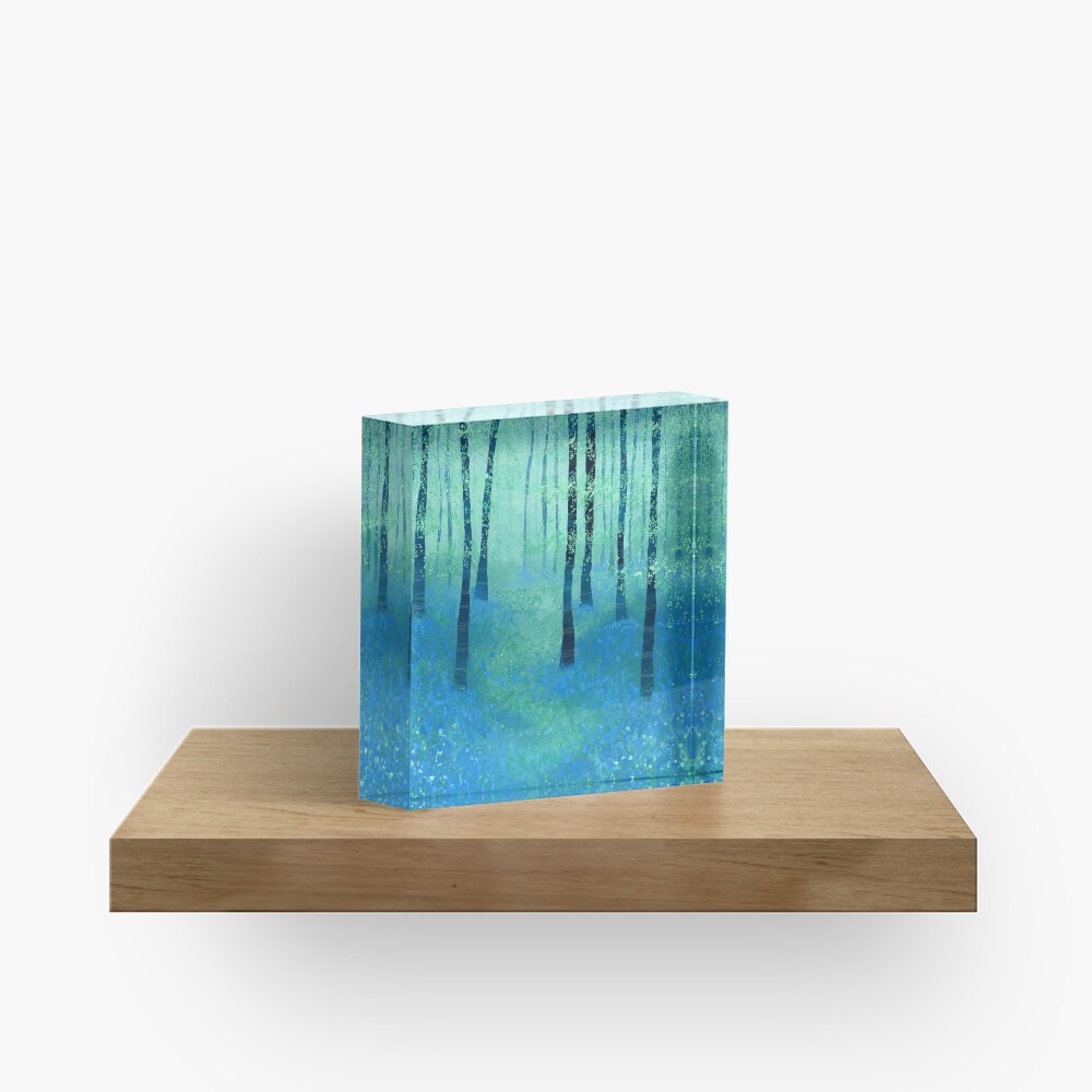 Bluebells, Challock Acrylic Block