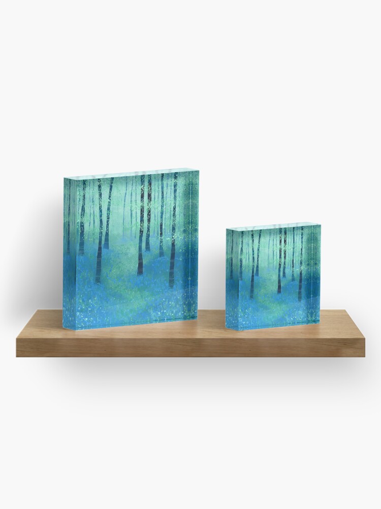 Alternate view of Bluebells, Challock Acrylic Block