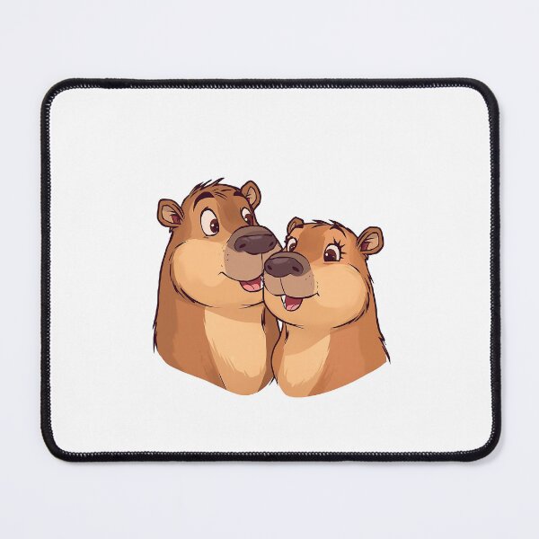 Item preview, Capy Love – Cute Capybara Couple Illustration designed and sold by CapyToon.