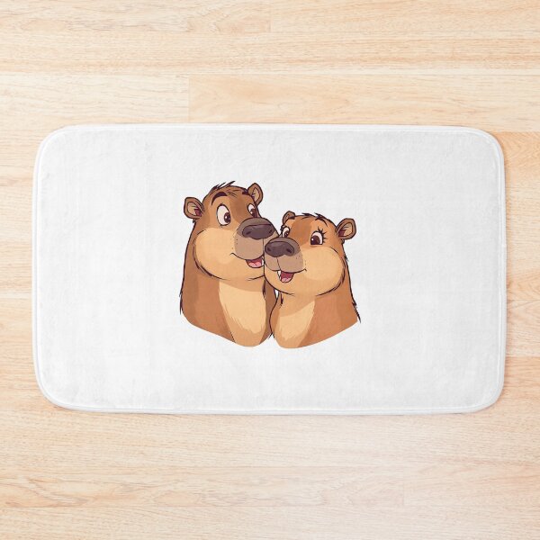 Item preview, Capy Love – Cute Capybara Couple Illustration designed and sold by CapyToon.