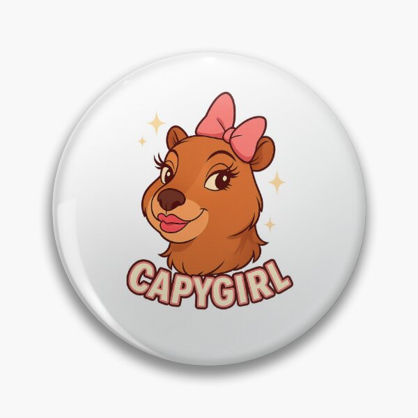 Item preview, Capygirl – Cute Cartoon Capybara Illustration designed and sold by CapyToon.