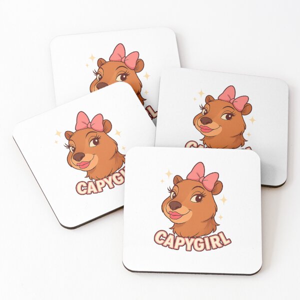 Item preview, Capygirl – Cute Cartoon Capybara Illustration designed and sold by CapyToon.