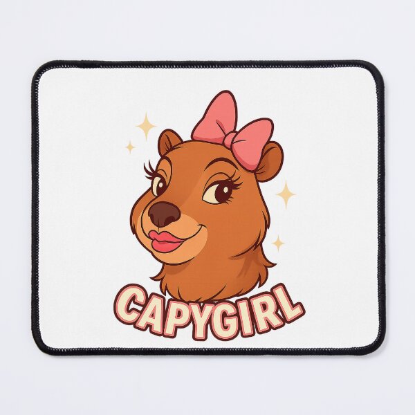 Item preview, Capygirl – Cute Cartoon Capybara Illustration designed and sold by CapyToon.