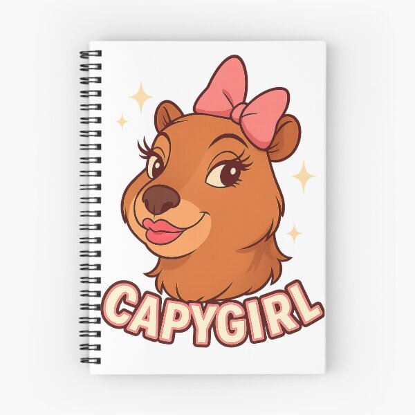Item preview, Capygirl – Cute Cartoon Capybara Illustration designed and sold by CapyToon.