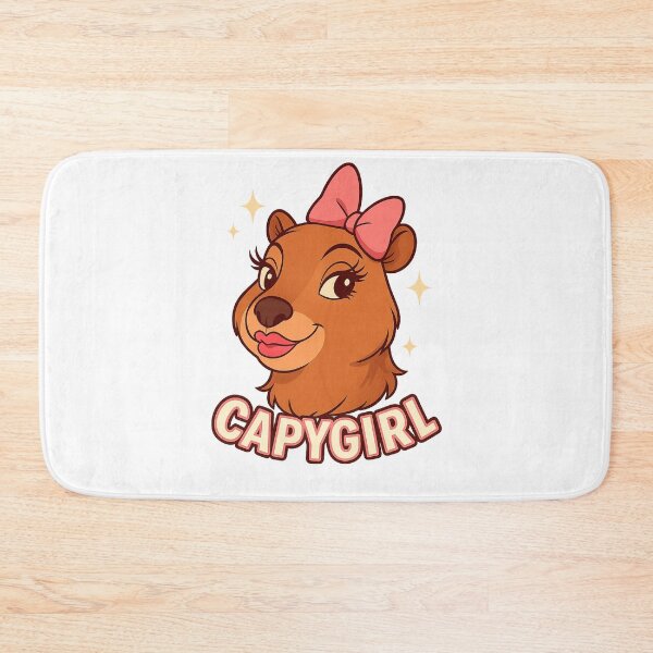 Item preview, Capygirl – Cute Cartoon Capybara Illustration designed and sold by CapyToon.