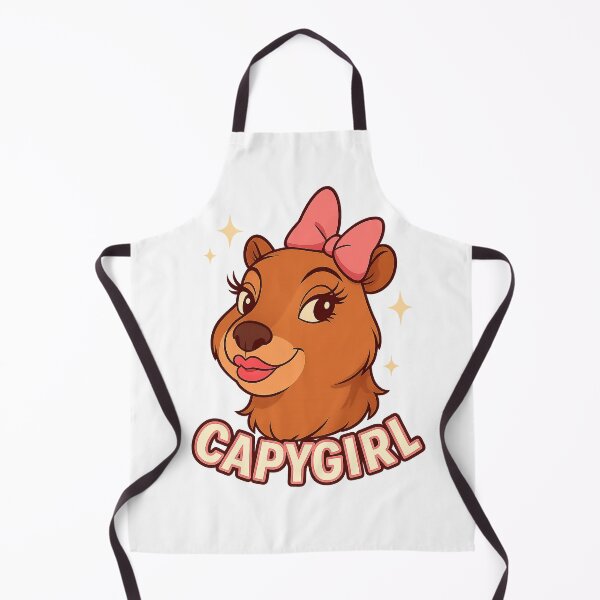Item preview, Capygirl – Cute Cartoon Capybara Illustration designed and sold by CapyToon.