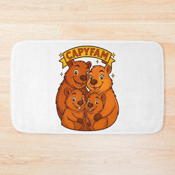 Item preview, CapyFam – Cartoon Capybara Family Illustration designed and sold by CapyToon.