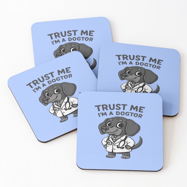 Item preview, Trust Me I’m a Dogtor Dachshund Vet Pun designed and sold by creativerooney.